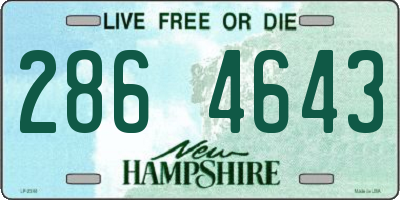 NH license plate 2864643