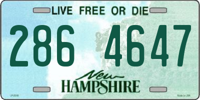 NH license plate 2864647