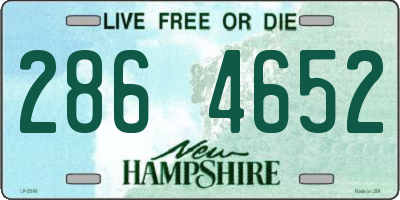 NH license plate 2864652