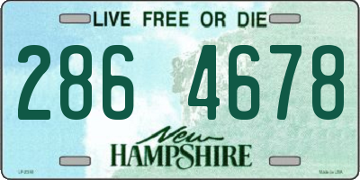 NH license plate 2864678