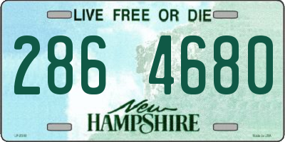 NH license plate 2864680