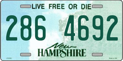 NH license plate 2864692