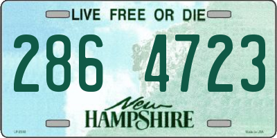 NH license plate 2864723