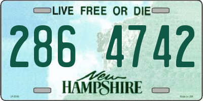 NH license plate 2864742