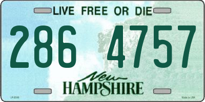NH license plate 2864757