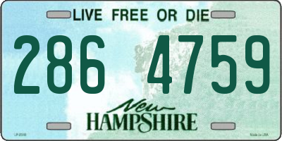 NH license plate 2864759