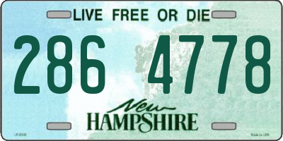 NH license plate 2864778
