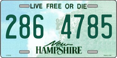 NH license plate 2864785