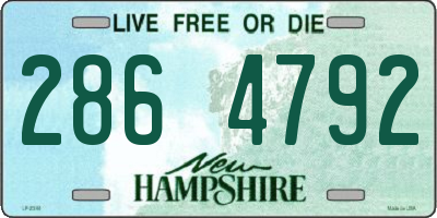 NH license plate 2864792