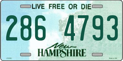 NH license plate 2864793