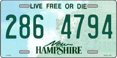 NH license plate 2864794