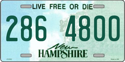 NH license plate 2864800