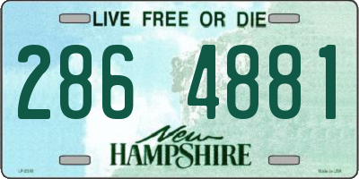 NH license plate 2864881