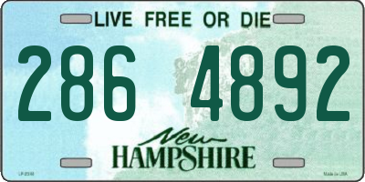 NH license plate 2864892