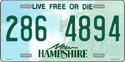 NH license plate 2864894