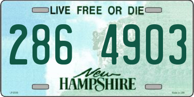 NH license plate 2864903