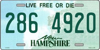 NH license plate 2864920