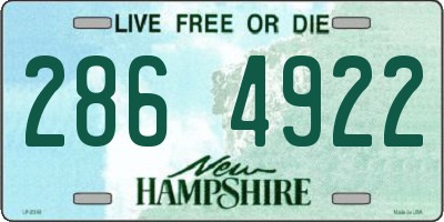 NH license plate 2864922