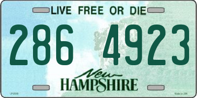 NH license plate 2864923