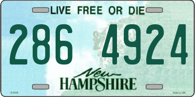 NH license plate 2864924