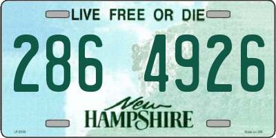 NH license plate 2864926