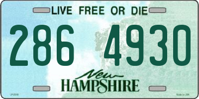 NH license plate 2864930