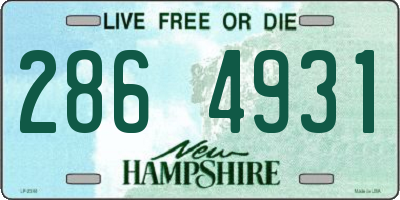 NH license plate 2864931
