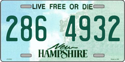 NH license plate 2864932