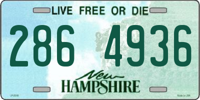 NH license plate 2864936