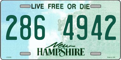 NH license plate 2864942