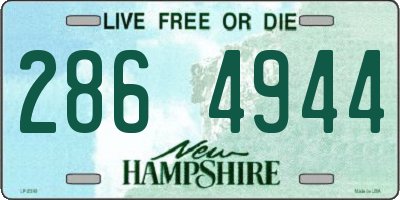 NH license plate 2864944