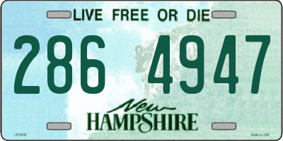 NH license plate 2864947