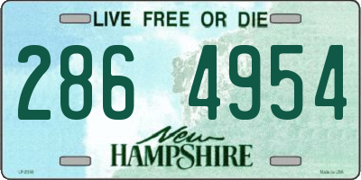 NH license plate 2864954
