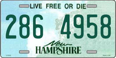 NH license plate 2864958