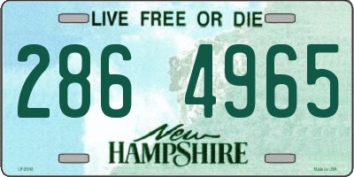 NH license plate 2864965