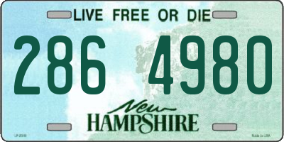 NH license plate 2864980