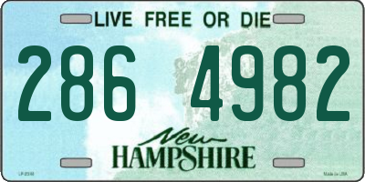 NH license plate 2864982