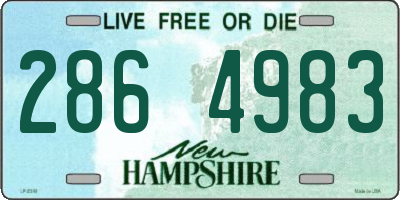NH license plate 2864983
