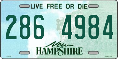 NH license plate 2864984