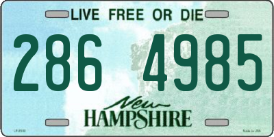NH license plate 2864985