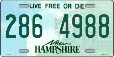 NH license plate 2864988