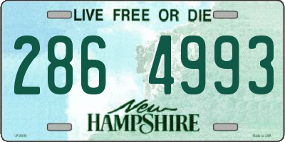 NH license plate 2864993