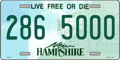 NH license plate 2865000