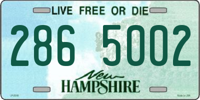 NH license plate 2865002