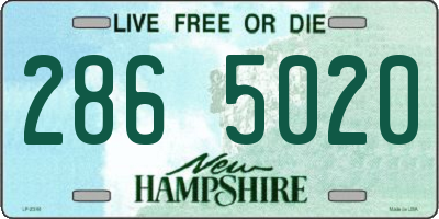 NH license plate 2865020