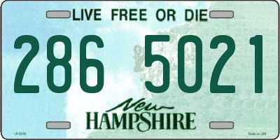 NH license plate 2865021