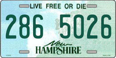 NH license plate 2865026