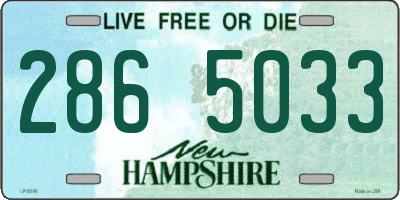NH license plate 2865033