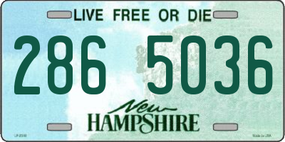 NH license plate 2865036