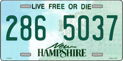 NH license plate 2865037